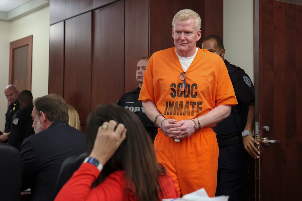 FILE - Alex Murdaugh arrives for a judicial hearing, June 29, 2026, at the Marc H. Westbrook Judicial Center in Lexington, S.C. (Tracy Glantz/The State via AP, Pool, File)