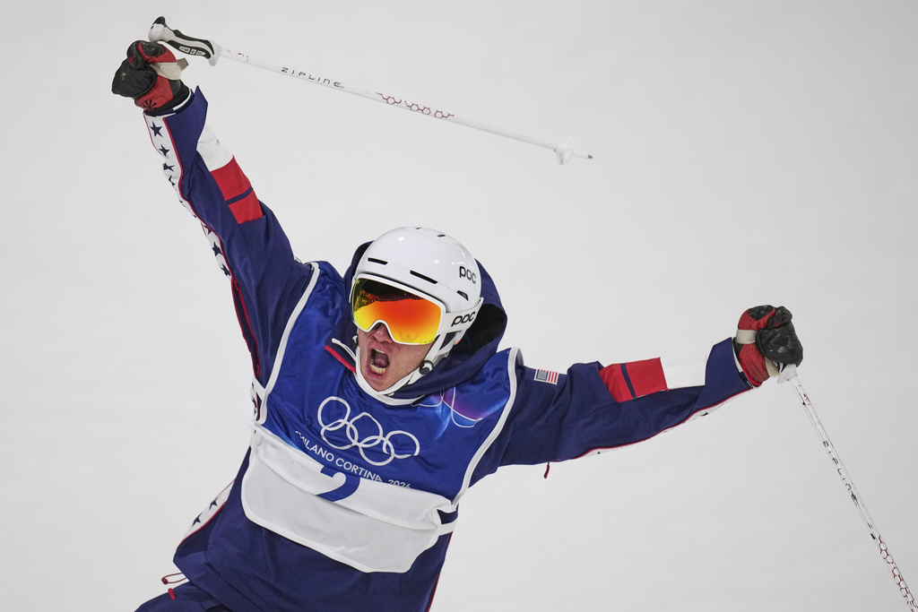U.S. freeskier Alex Ferreira completes Olympic medal set with halfpipe gold, in photos