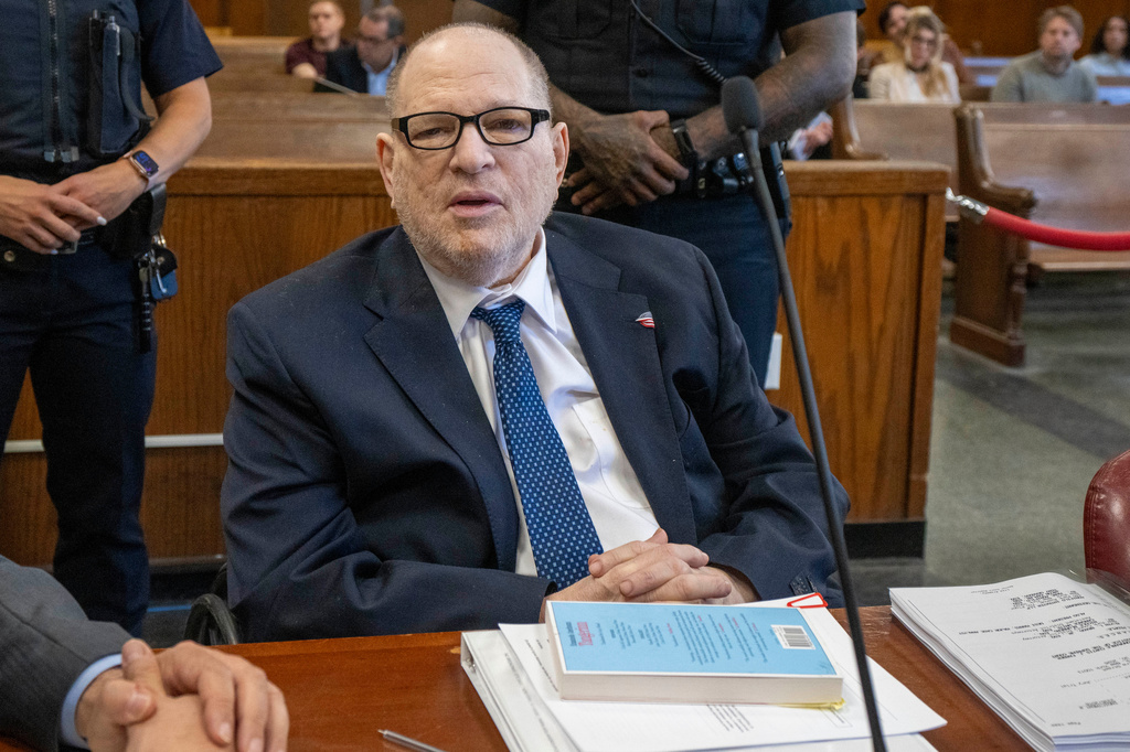 Harvey Weinstein appears in Manhattan criminal court on Friday, May 1, 2026, in New York. (Steven Hirsch/New York Post via AP, Pool)