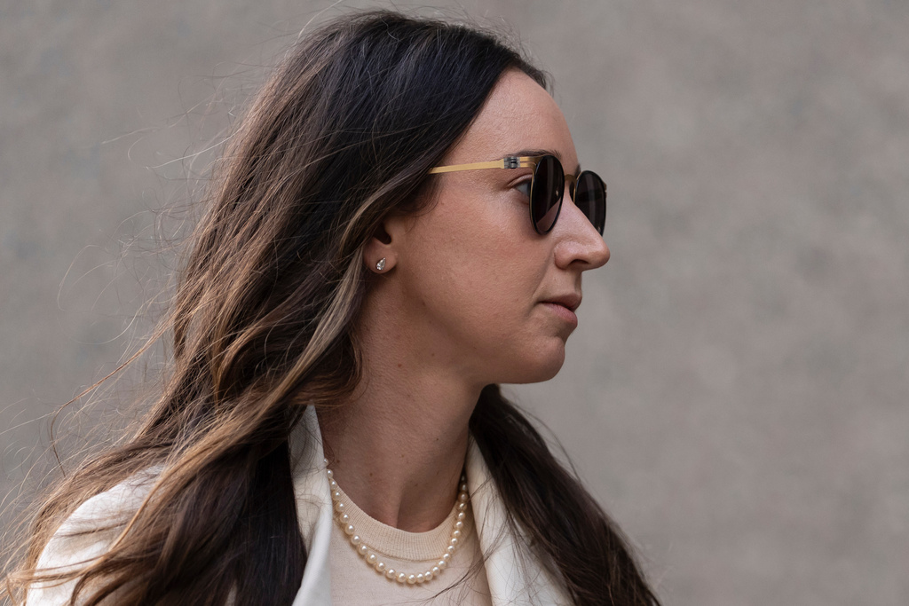 Charlie Javice arrives at Manhattan federal court, Monday, Sept. 29, 2025, in New York. (AP Photo/Yuki Iwamura)