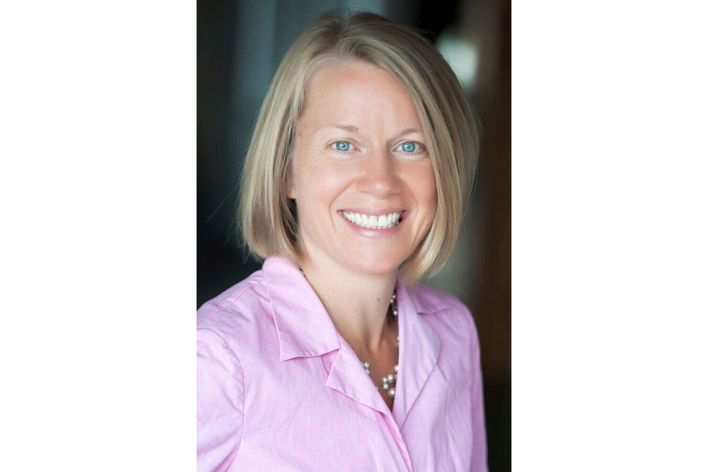 In this undated photo provided by Des Moines public schools district shows board chair Jackie Norris. (Des Moines public schools district via AP)