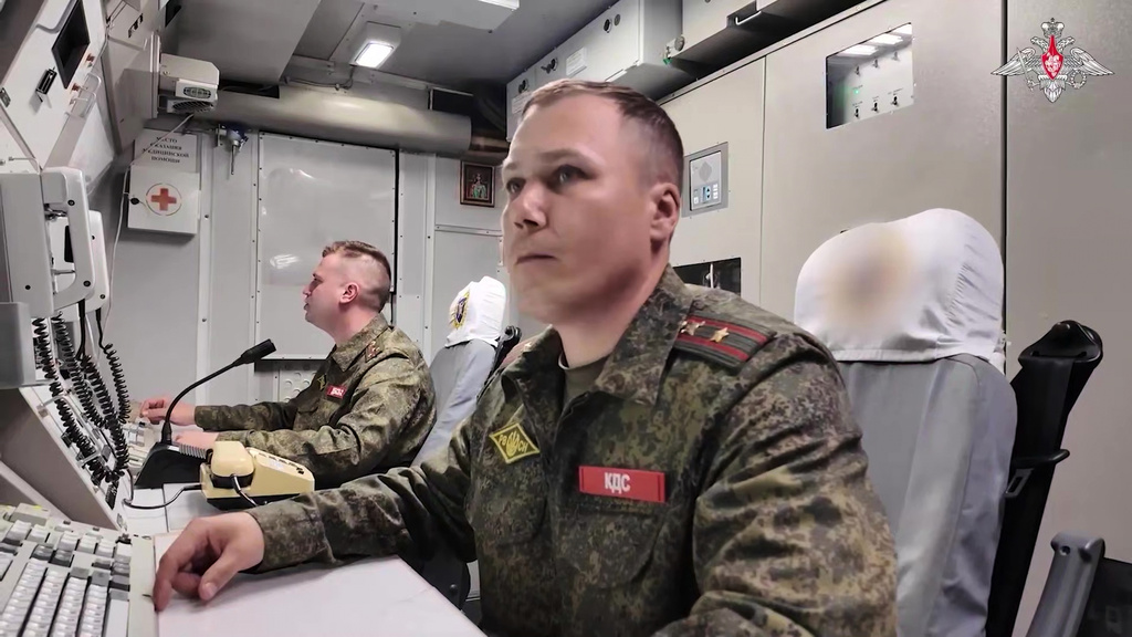 In this image made from video provided by Russian Defense Ministry Press Service on Thursday, May 21, 2026, Russian military personnel take part in drills of Russia's nuclear forces. (Russian Defense Ministry Press Service via AP)
