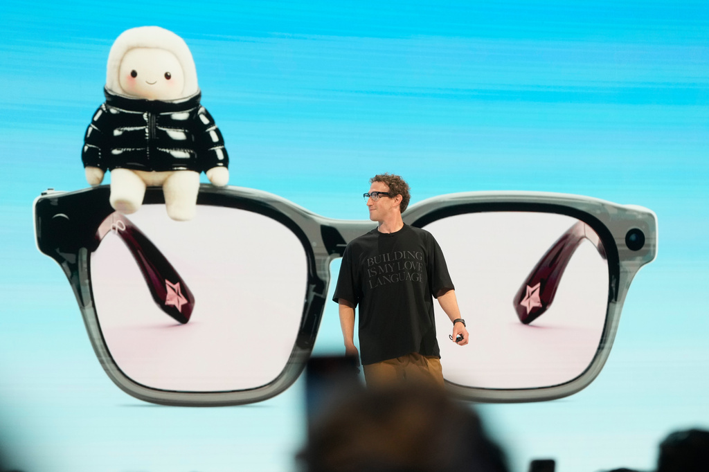 Meta CEO Mark Zuckerberg speaks during the Meta Connect conference, Wednesday, Sept. 23, 2026, in Menlo Park, Calif. (AP Photo/Jeff Chiu)