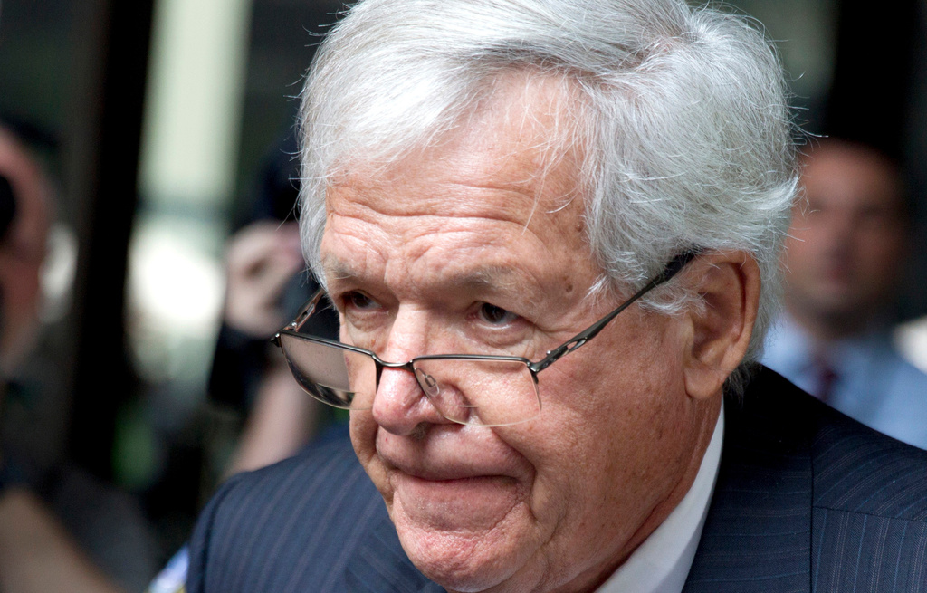 FILE - Former House Speaker Dennis Hastert departs the federal courthouse, in Chicago. on June 9, 2015. (AP Photo/Christian K. Lee, File)