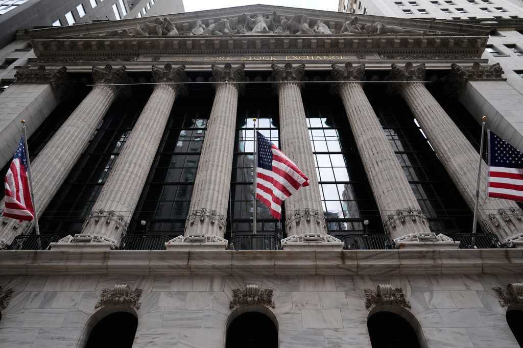 FILE - The New York Stock Exchange is seen in New York, Thursday, March 19, 2026. (AP Photo/Seth Wenig, File)
