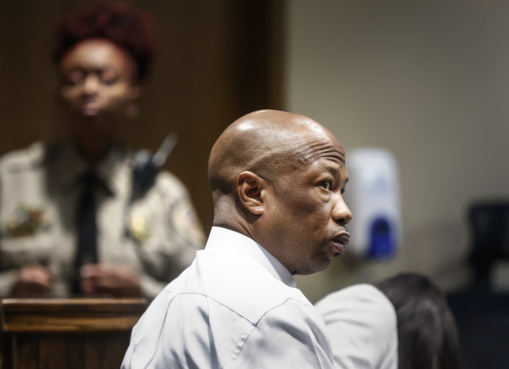 Defendant Hernandez Govan, accused of orchestrating the killing of rapper Young Dolph, appears in court during his trial in Memphis, Tenn., on Monday, Aug. 18, 2025. (Mark Weber/Daily Memphian via AP, Pool)