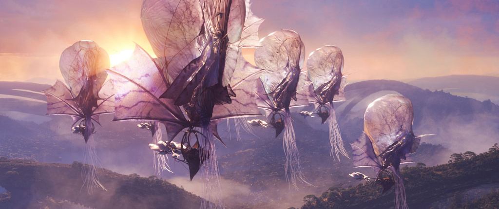 This image released by Disney shows a scene from "Avatar: Fire and Ash." (20th Century Studios/Disney via AP)