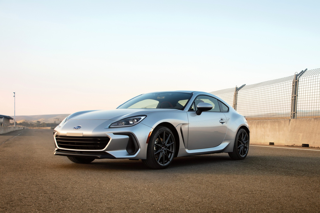 This photo provided by Subaru shows the 2026 BRZ, a rear-wheel-drive coupe that ensures fun behind the wheel even if it's not the most practical choice. (Courtesy of Subaru of North America via AP)