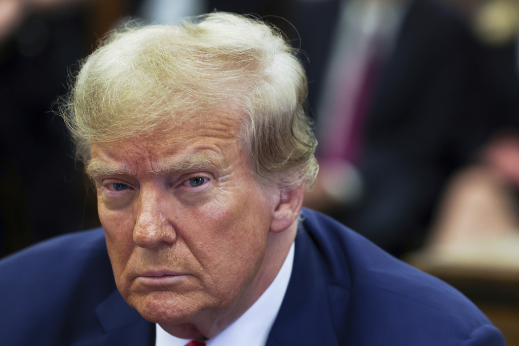 FILE - Former President Donald Trump attends the closing arguments in the Trump Organization civil fraud trial at New York State Supreme Court in the Manhattan borough of New York, Jan. 11, 2024. (Shannon Stapleton/Pool Photo via AP, File)