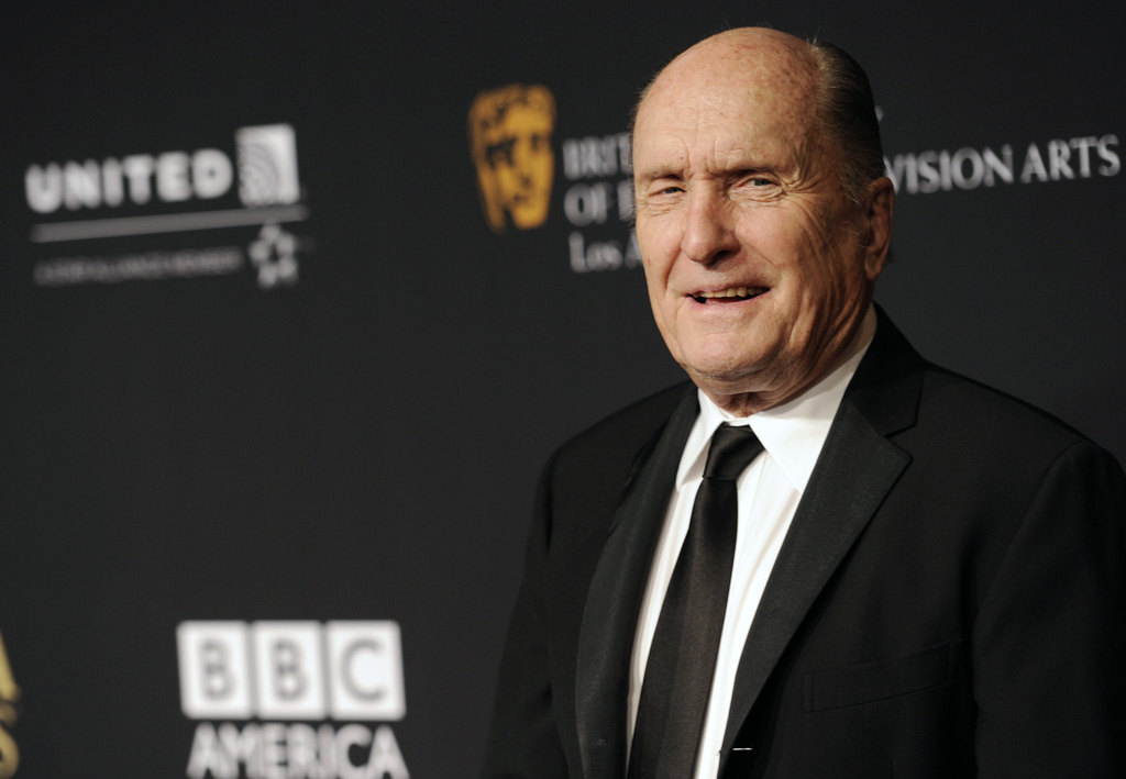 FILE - Robert Duvall arrives at the BAFTA Los Angeles Britannia Awards in Beverly Hills, Calif., on Oct. 30, 2014. (Photo by Chris Pizzello/Invision/AP, File)