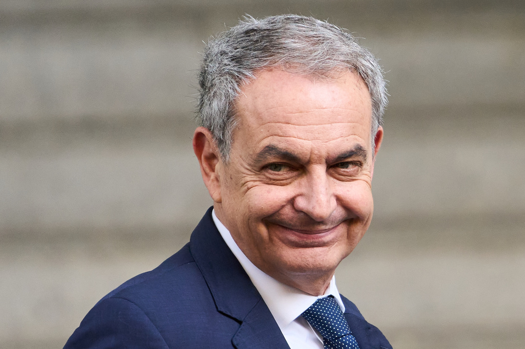 Former Spanish Prime Minister José Luis Rodríguez Zapatero arrives at the National Court to be questioned by a judge in an investigation into alleged influence peddling and other possible crimes related to the government's bailout of an airline, in Madrid, Spain, Wednesday, June 17, 2026. (AP Photo/Bernat Armangue)