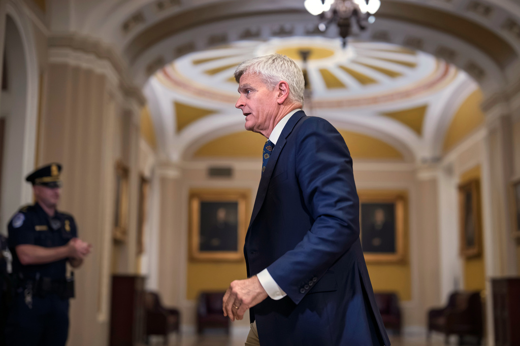 Sen. Bill Cassidy, R-La., leaves a closed-door meeting with President Donald Trump and Republican senators at the Capitol in Washington, Wednesday, June 24, 2026. (AP Photo/J. Scott Applewhite)