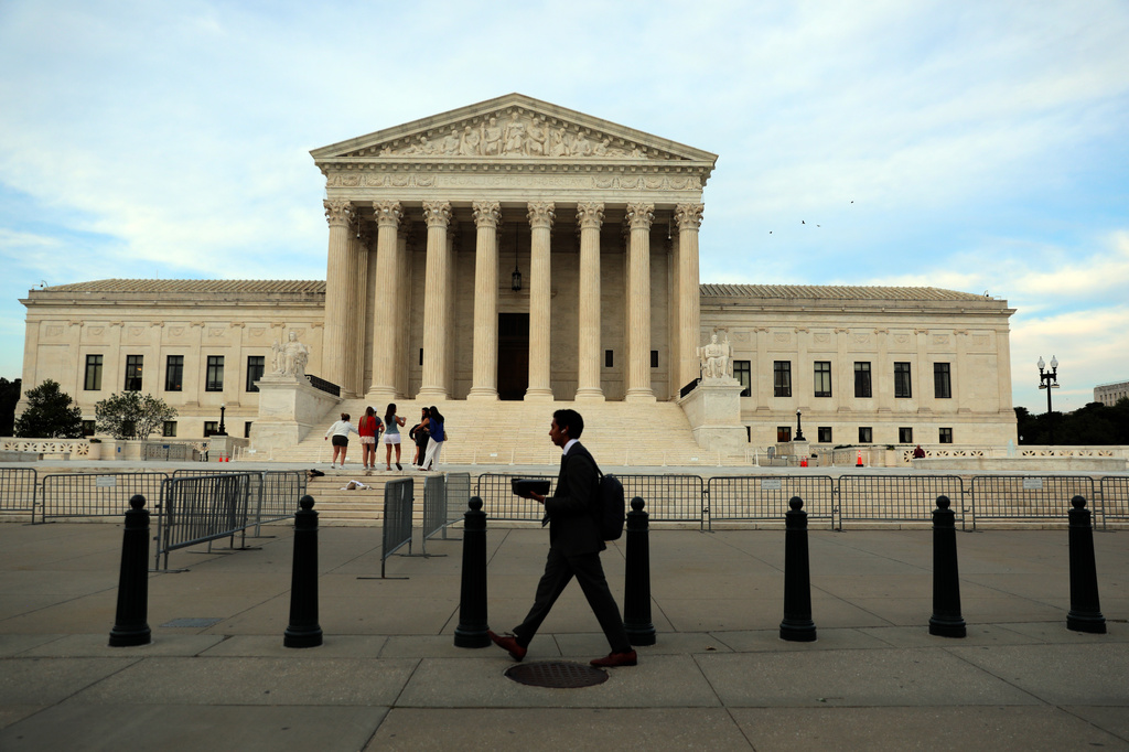The U.S. Supreme Court is photographed on Thursday, June 25, 2026, in Washington. (AP Photo/Rahmat Gul)
