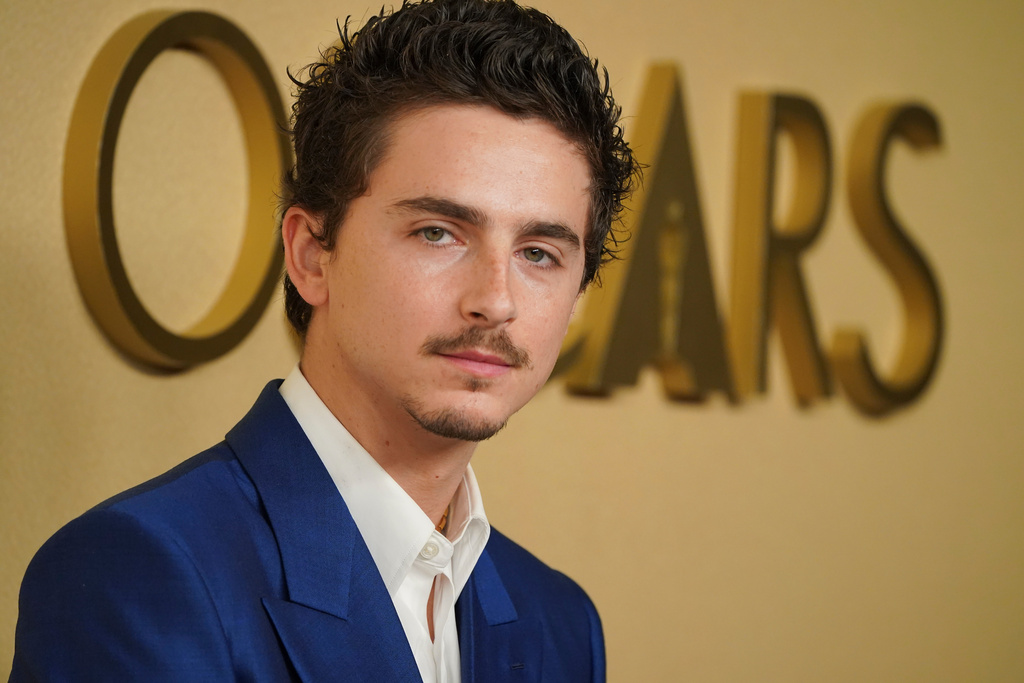 Timothee Chalamet arrives at the 98th Academy Awards Oscar nominees luncheon on Tuesday, Feb. 10, 2026, at the Beverly Hilton Hotel in Beverly Hills, Calif. (Photo by Jordan Strauss/Invision/AP)