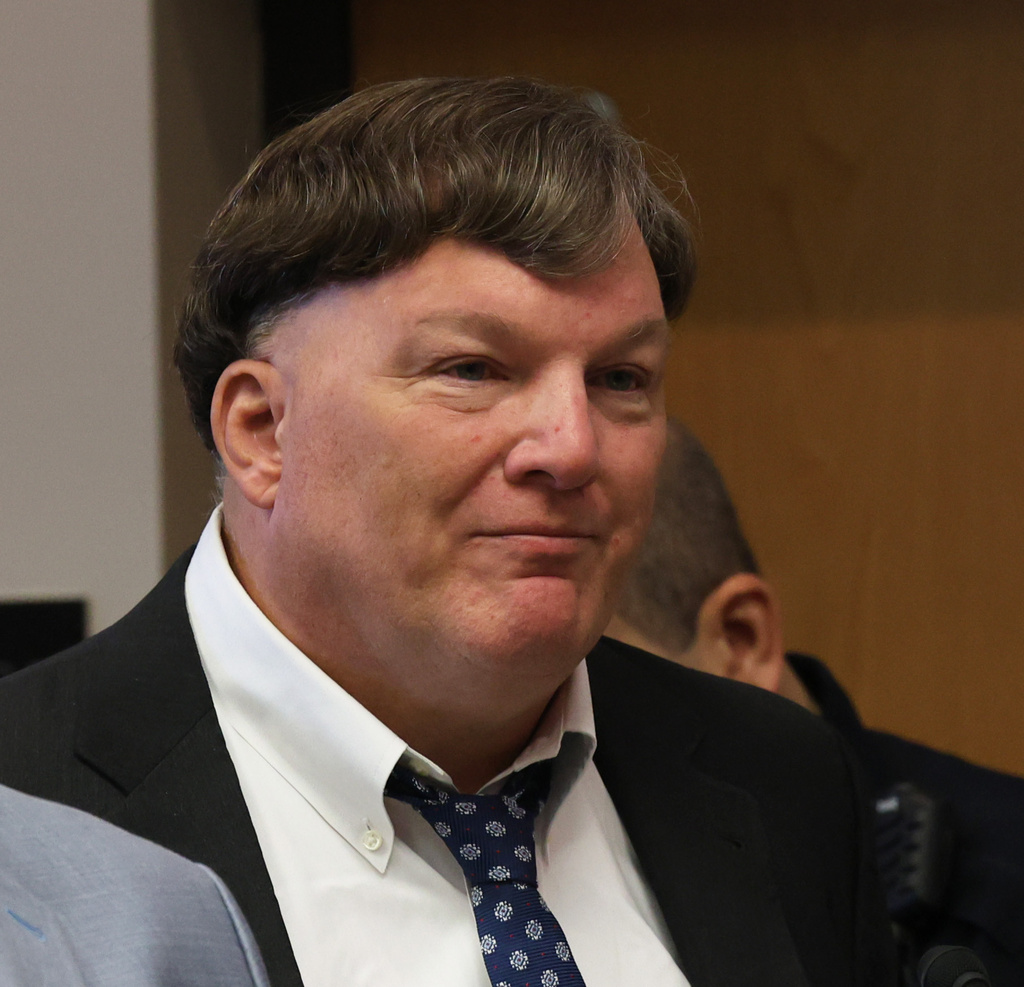 Rex A. Heuermann, pleads guilty to murdering seven women and admitted he killed an eighth in a string of long-unsolved crimes known as the Gilgo Beach killings, at a court hearing in Suffolk County Court in Riverhead, N.Y., Wednesday, April 8, 2026. (James Carbone/Newsday via AP, Pool)