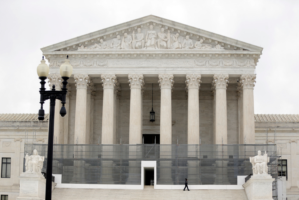 The U.S. Supreme Court is seen, Wednesday, Jan. 14, 2026, in Washington. (AP Photo/Rahmat Gul)