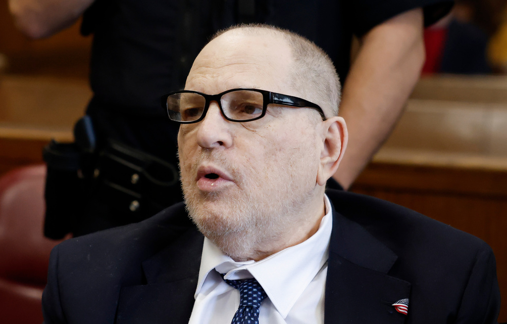 Harvey Weinstein appears in Manhattan criminal court on Wednesday, April 29, 2026, in New York. (John Angelillo/Pool Photo via AP)