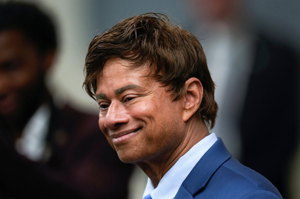 FILE - Rep. Shri Thanedar, D-Mich., listens to comments during an event in Detroit on May 19, 2024. (AP Photo/Paul Sancya, File)