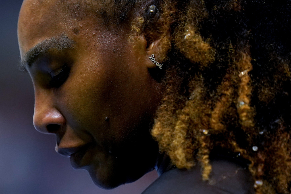 FILE - Serena Williams, of the United States, prepares to serve against Anett Kontaveit, of Estonia, during the second round of the U.S. Open tennis championships, Aug. 31, 2022, in New York. (AP Photo/Seth Wenig, File)