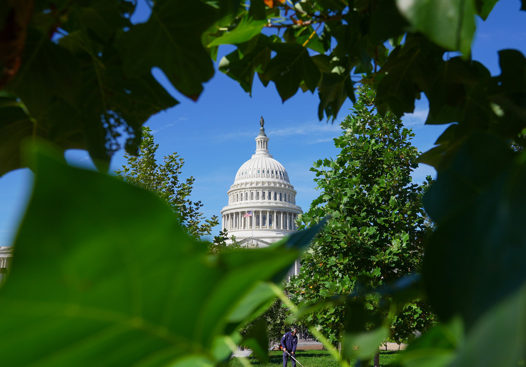 The U.S. Capitol is seen Friday, Sept. 25, 2026, in Washington. (AP Photo/Mariam Zuhaib)