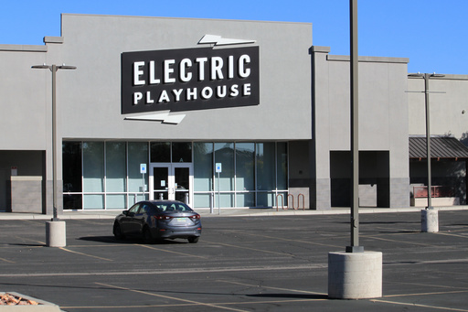 This image shows the first location of the Electric Playhouse in Albuquerque, N.M., Tuesday, Oct. 21, 2025. (AP Photo/Susan Montoya Bryan) This image shows the first location of the Electric Playhouse in Albuquerque, N.M., Tuesday, Oct. 21, 2025. (AP Photo/Susan Montoya Bryan)