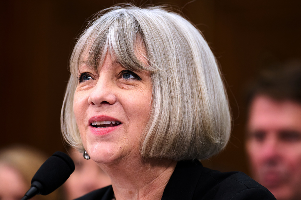Anthea Hartig, Director of the National Museum of American History, Smithsonian Institute, speaks during a House Committee on Oversight and Government Reform Subcommittee on Delivering on Government Efficiency hearing about the Smithsonian, Tuesday, July 21, 2026, in Washington. (AP Photo/Jacquelyn Martin)