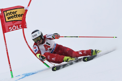 Austria's Stefan Brennsteiner competes in an alpine ski, men's World Cup giant slalom, in Soelden, Austria, Sunday, Oct. 26, 2025. (AP Photo/Marco Trovati) Austria's Stefan Brennsteiner competes in an alpine ski, men's World Cup giant slalom, in Soelden, Austria, Sunday, Oct. 26, 2025. (AP Photo/Marco Trovati)