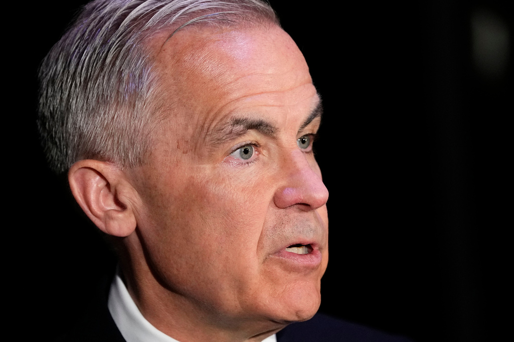 Canada Prime Minister Mark Carney speaks during an announcement on the Canada Strong Fund, Canada's first sovereign wealth fund, in Ottawa on Monday, April 27, 2026. (Justin Tang/The Canadian Press via AP)