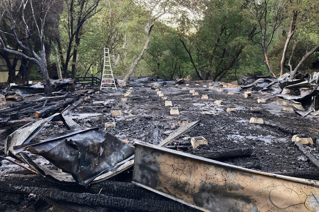 This photo provided by the San Francisco Zen Center shows the remote Tassajara Mountain Zen Center, a Buddhist meditation hall, Friday, March 27, 2026, in central California. (San Francisco Zen Center via AP)