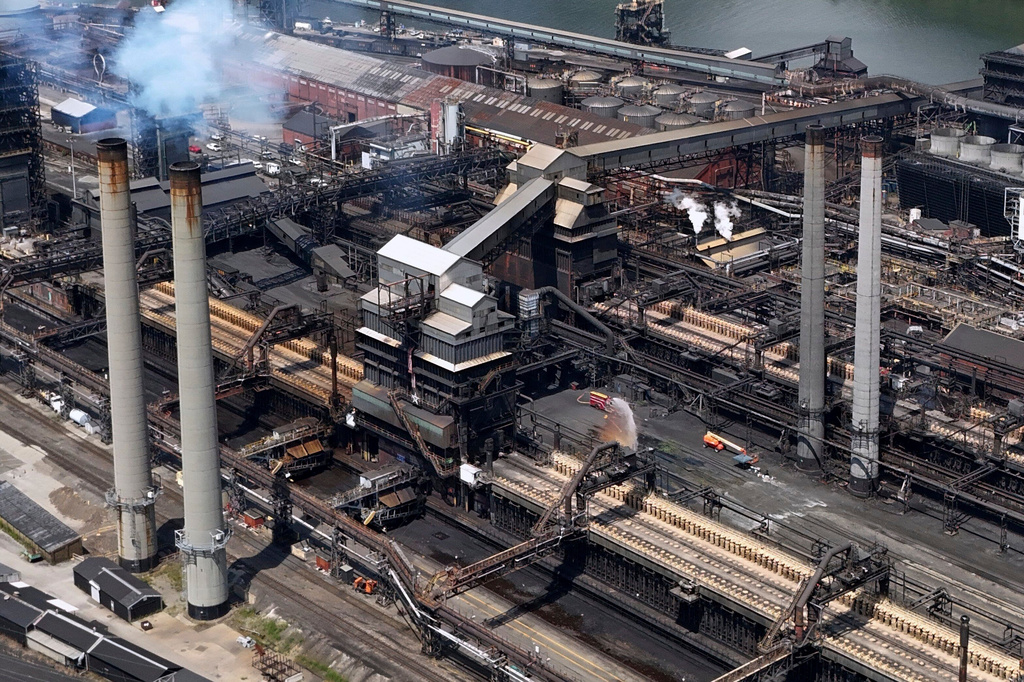 FILE - A portion of the Clairton Coke Works, a U.S. Steel plant, is seen Aug. 11, 2025 in Clairton, Pa. (AP Photo/Gene J. Puskar, File)