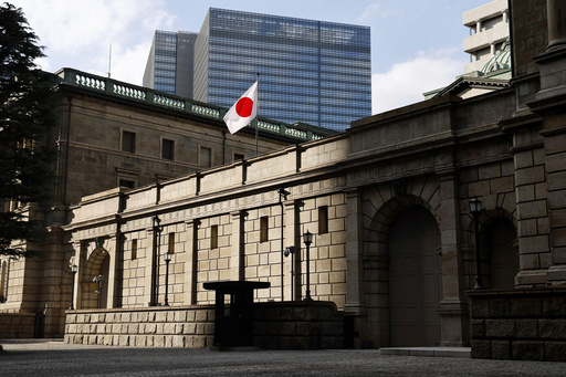 FILE - The headquarters of Bank of Japan is seen in Tokyo, Jan. 23, 2024. (Daiki Katagiri/Kyodo News via AP, File) FILE - The headquarters of Bank of Japan is seen in Tokyo, Jan. 23, 2024. (Daiki Katagiri/Kyodo News via AP, File)