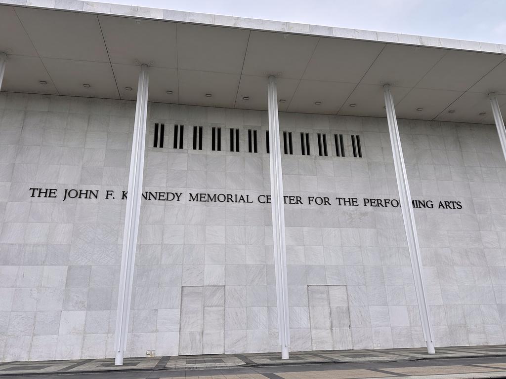 The Kennedy Center is seen Thursday, Dec, 18, 2025 in Washington. (AP Photo/Rahmat Gul)