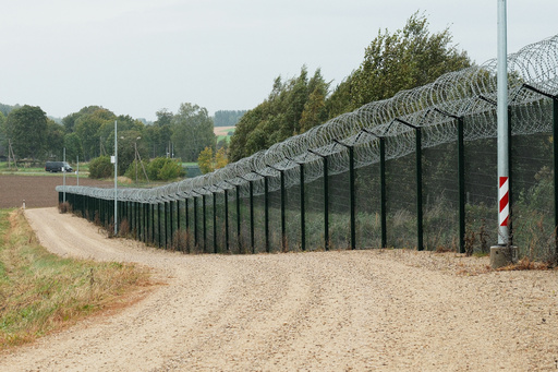 FILE - A border fence between Estonia and Russia is seen near Vinski, Estonia, Monday, Sept. 15, 2025. (AP Photo/Hendrik Osula, File) FILE - A border fence between Estonia and Russia is seen near Vinski, Estonia, Monday, Sept. 15, 2025. (AP Photo/Hendrik Osula, File)