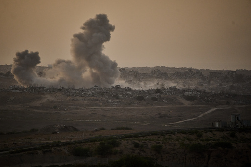 Smoke rises to the sky following an Israeli military strike in the northern Gaza Strip, as seen from southern Israel, Friday, Oct. 3, 2025. (AP Photo/Leo Correa) Smoke rises to the sky following an Israeli military strike in the northern Gaza Strip, as seen from southern Israel, Friday, Oct. 3, 2025. (AP Photo/Leo Correa)