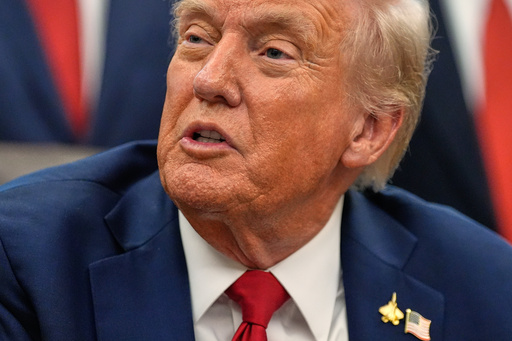 President Donald Trump speaks in the Oval Office of the White House before signing an executive order regarding childhood cancer and the use of AI, Tuesday, Sept. 30, 2025, in Washington. (AP Photo/Alex Brandon) President Donald Trump speaks in the Oval Office of the White House before signing an executive order regarding childhood cancer and the use of AI, Tuesday, Sept. 30, 2025, in Washington. (AP Photo/Alex Brandon)