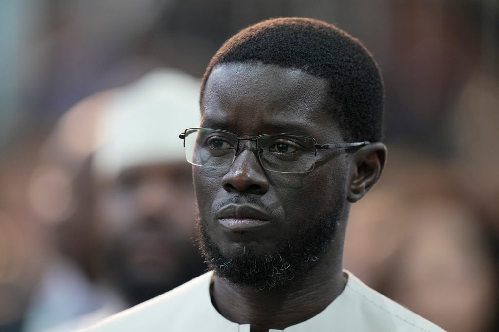 FILE - Senegal President Bassirou Diomaye Faye attends the Africa Forward Summit at the Kenyatta International Convention Centre in Nairobi, Kenya, May 12, 2026. (AP Photo/Brian Inganga, File)