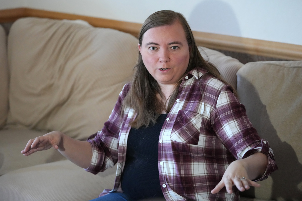 Briell Decker speaks during an interview Thursday, Dec. 5, 2025, in Hildale, Utah. (AP Photo/Rick Bowmer)