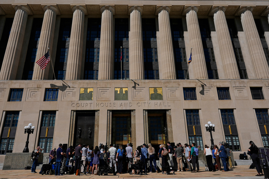 Attorneys for Christa Pike hold a news conference after a judge ruled the Tennessee Department of Corrections must preserve all evidence related to the failed execution of Pike, Wednesday, Oct. 7, 2026, in Nashville, Tenn. (AP Photo/George Walker IV)