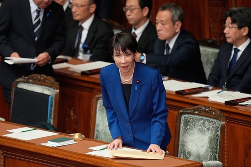Japan's Prime Minister Sanae Takaichi bows before delivering a policy speech at the extraordinary session of parliament's lower house Friday, Oct. 24, 2025, in Tokyo. (AP Photo/Eugene Hoshiko) Japan's Prime Minister Sanae Takaichi bows before delivering a policy speech at the extraordinary session of parliament's lower house Friday, Oct. 24, 2025, in Tokyo. (AP Photo/Eugene Hoshiko)