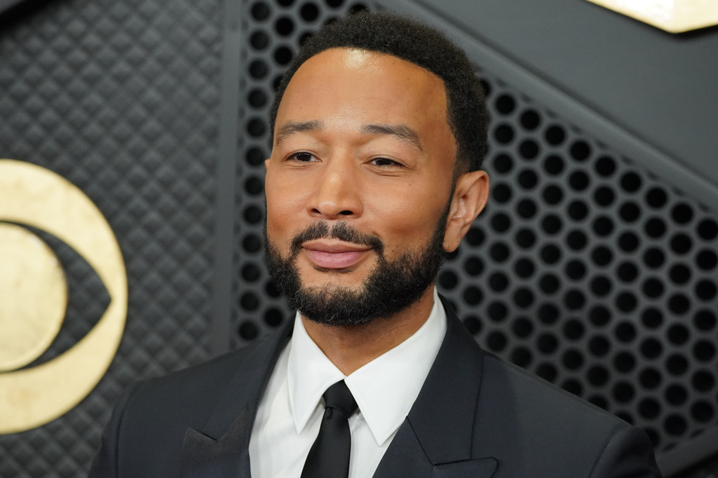 FILE - John Legend appears at the 68th annual Grammy Awards in Los Angeles on Feb. 1, 2026. (Photo by Jordan Strauss/Invision/AP, File)
