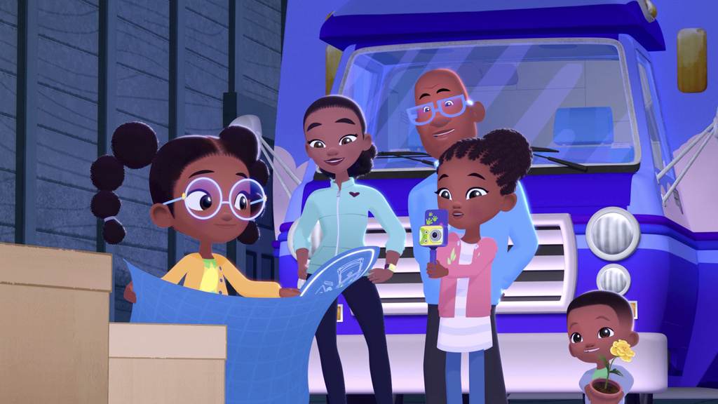 This image released by PBS Kids shows a scene from "Weather Hunters." (PBS Kids via AP)