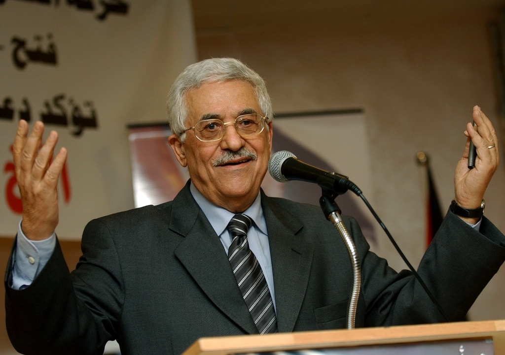 FILE.- Interim Palestinian leader and the front-runner in the upcoming Jan. 9, 2005 presidential election Mahmoud Abbas talks during his first official campaign speech in the West Bank town of Ramallah, Saturday Dec. 25, 2004.(AP Photo/Nasser Nasser, File)
