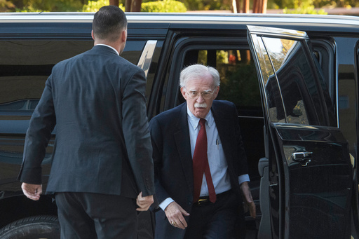 Former Trump administration national security adviser John Bolton, arrives for his arraignment at the federal courthouse in Greenbelt, Md., Friday, Oct. 17, 2025. (AP Photo/Rod Lamkey, Jr.) Former Trump administration national security adviser John Bolton, arrives for his arraignment at the federal courthouse in Greenbelt, Md., Friday, Oct. 17, 2025. (AP Photo/Rod Lamkey, Jr.)