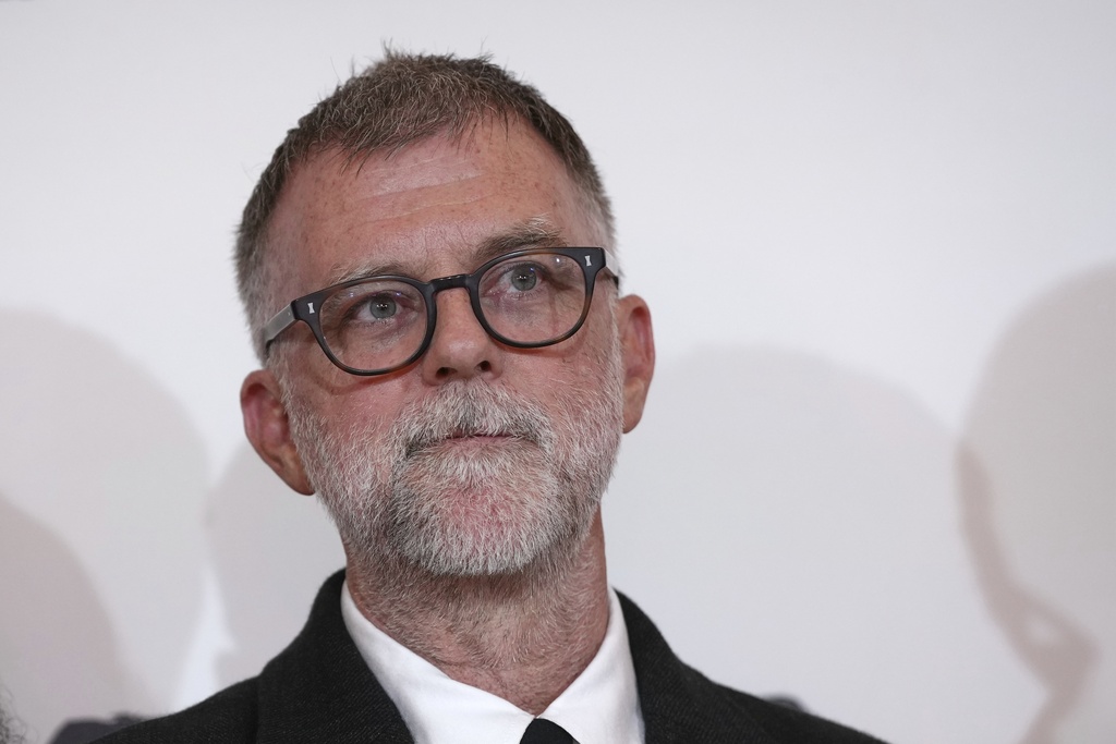 Director Paul Thomas Anderson poses for photographers upon arrival at the premiere of the film 'One Battle After Another' on Tuesday, Sept. 16, 2025, in London. (Photo by Scott A Garfitt/Invision/AP)