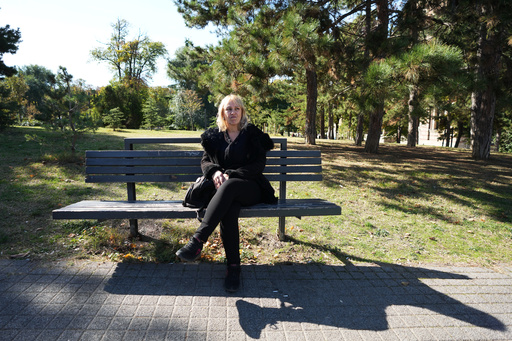 Dijana, the mother of Stefan Hrka, a young man who died when the canopy of the railway station in Novi Sad fell reacts during an interview with The Associated Press, in Belgrade, Serbia, Tuesday, Oct. 14, 2025. (AP Photo/Darko Vojinovic) Dijana, the mother of Stefan Hrka, a young man who died when the canopy of the railway station in Novi Sad fell reacts during an interview with The Associated Press, in Belgrade, Serbia, Tuesday, Oct. 14, 2025. (AP Photo/Darko Vojinovic)