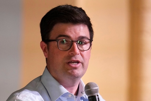 FILE - Pittsburgh mayoral candidate Corey O'Connor speaks at a candidate's forum held at Perry Traditional Academy in Pittsburgh on April, 24,. 2025. (AP Photo/Gene J. Puskar, File) FILE - Pittsburgh mayoral candidate Corey O'Connor speaks at a candidate's forum held at Perry Traditional Academy in Pittsburgh on April, 24,. 2025. (AP Photo/Gene J. Puskar, File)