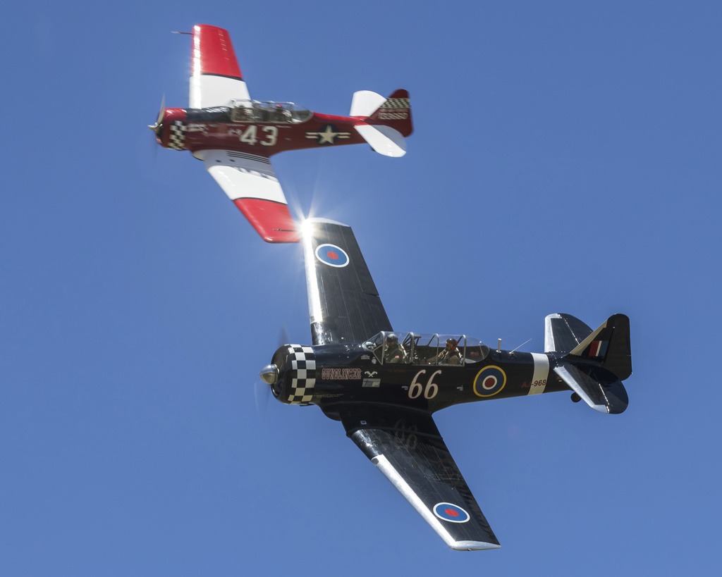 Pilots of military training planes prepare for future competition on May 21, 2025, in Roswell, N.M. (Robert Shellabarger via AP)