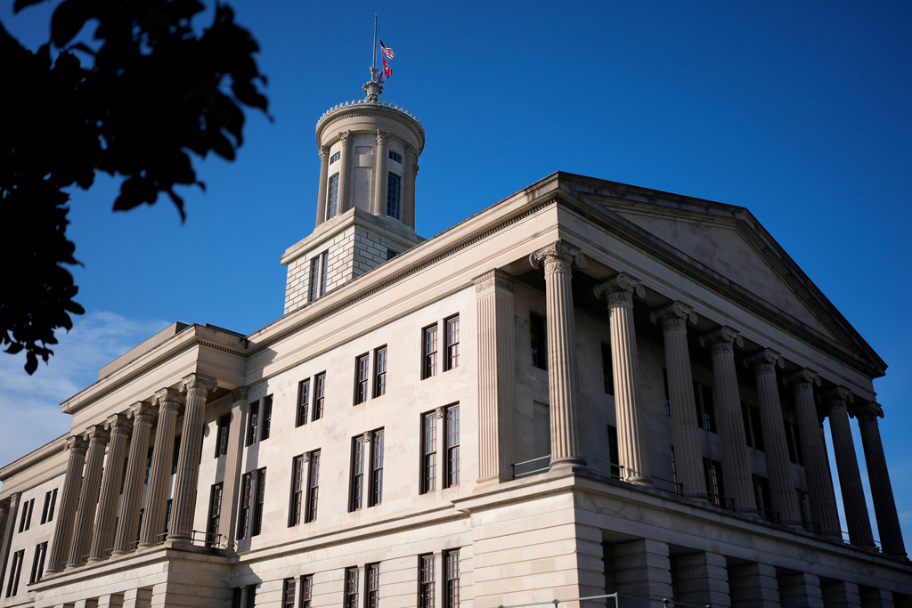 FILE - The Tennessee Capitol is seen, April 23, 2024, in Nashville, Tenn. (AP Photo/George Walker IV, File)