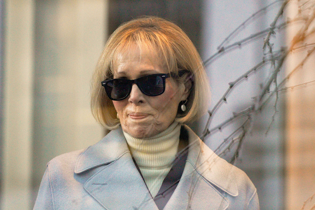 FILE - E. Jean Carroll arrives at Manhattan federal court, Jan. 17, 2024, in New York. (AP Photo/Eduardo Munoz Alvarez)