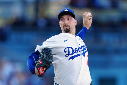 Los Angeles Dodgers pitcher Blake Snell (7) delivers a pitch against the Toronto Blue Jays during first inning Game 5 World Series playoff MLB baseball action in Los Angeles on Wednesday, Oct. 29, 2025. (Frank Gunn/The Canadian Press via AP) Los Angeles Dodgers pitcher Blake Snell (7) delivers a pitch against the Toronto Blue Jays during first inning Game 5 World Series playoff MLB baseball action in Los Angeles on Wednesday, Oct. 29, 2025. (Frank Gunn/The Canadian Press via AP)